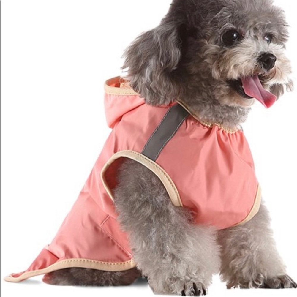 NWT Pink Reflective Raincoat